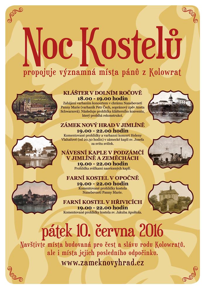 plakát - NOC KOSTELŮ 2016