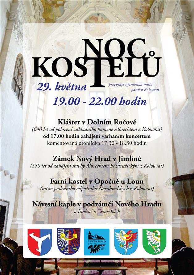 plakát Noc kostelů 2015