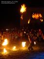 Zámecké strašení 2015 - keltská ohňová show skupiny Equites (foto: Vít Pávek)