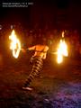 Zámecké strašení 2015 - keltská ohňová show skupiny Equites (foto: Vít Pávek)
