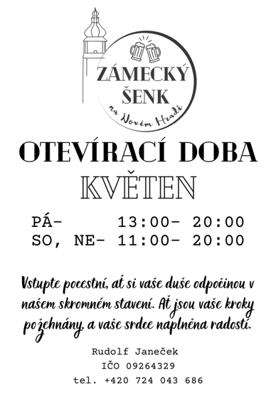 Zámecký šenk v květnu
