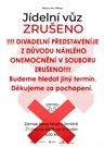 Jídelní vůz zrušeno