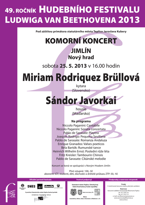 Koncert v Rytířském sále v rámci festivalu 2013