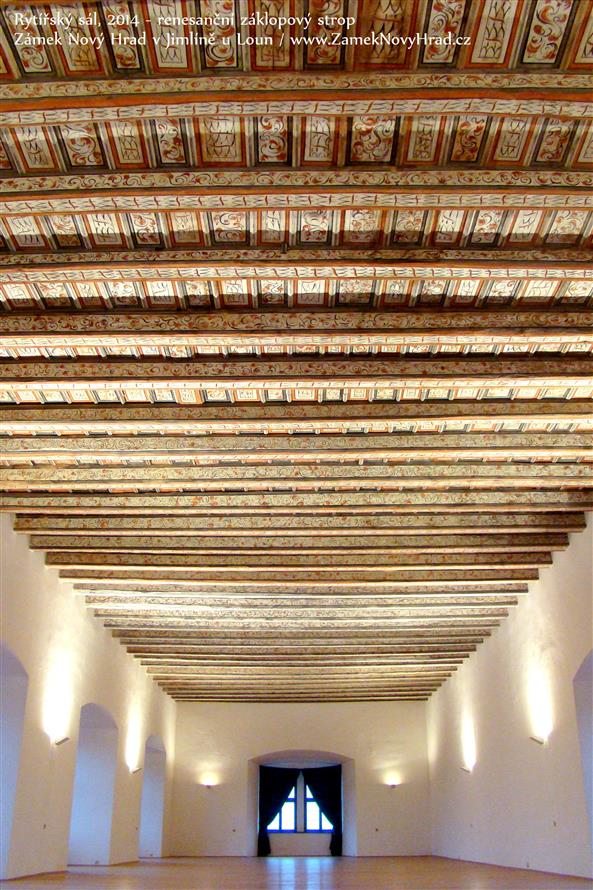 Rytířský sál s renesančním malovaným stropem o výměře 249,8 m2 (foto: Vít Pávek, 2014)